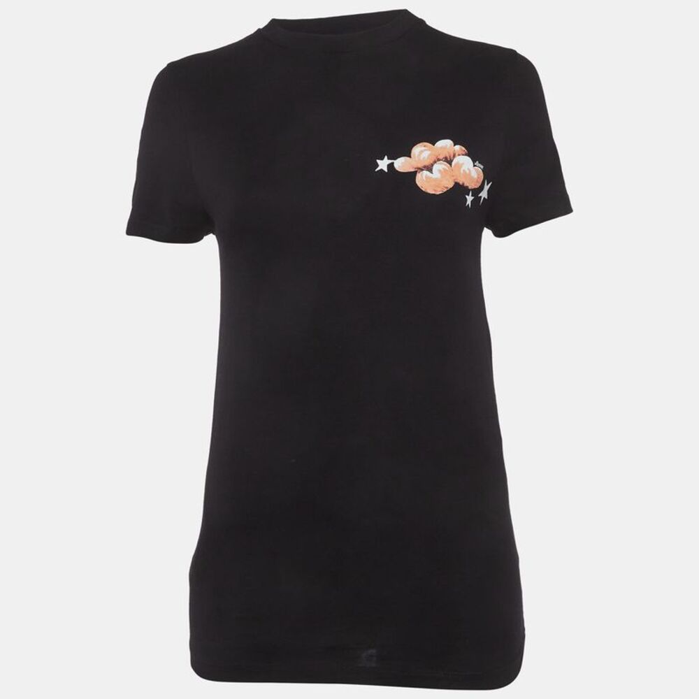 Loewe Black Logo Print Jersey Crewneck T-Shirt Xs